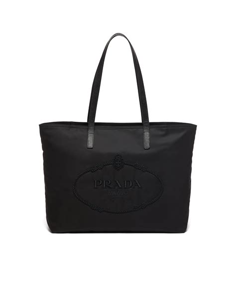 prada nylon bag logo